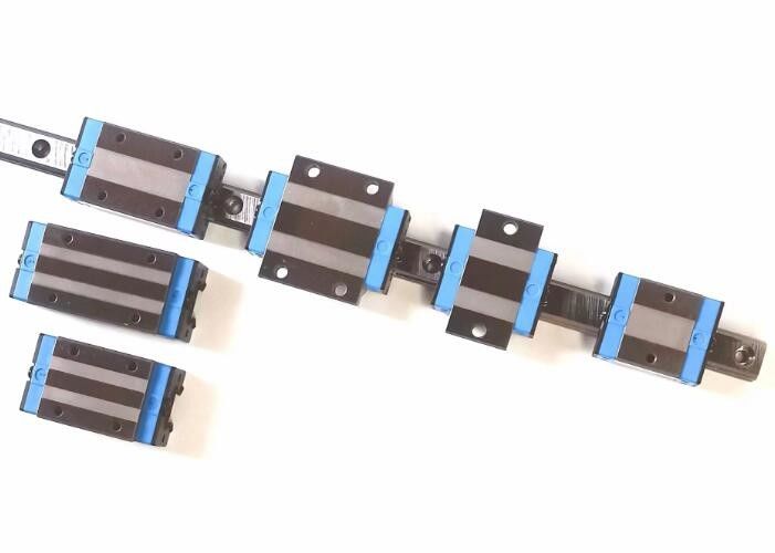 Flange And Square Smooth Linear Guide Rail With Customized Bore Size And Steel Ball Core Component
