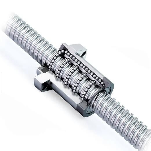 Low Noise Enduring Ball Lead Screw Max. 10m Length Cold Rolling